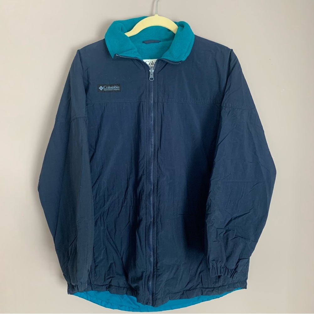 Vintage Columbia fleece lined coat